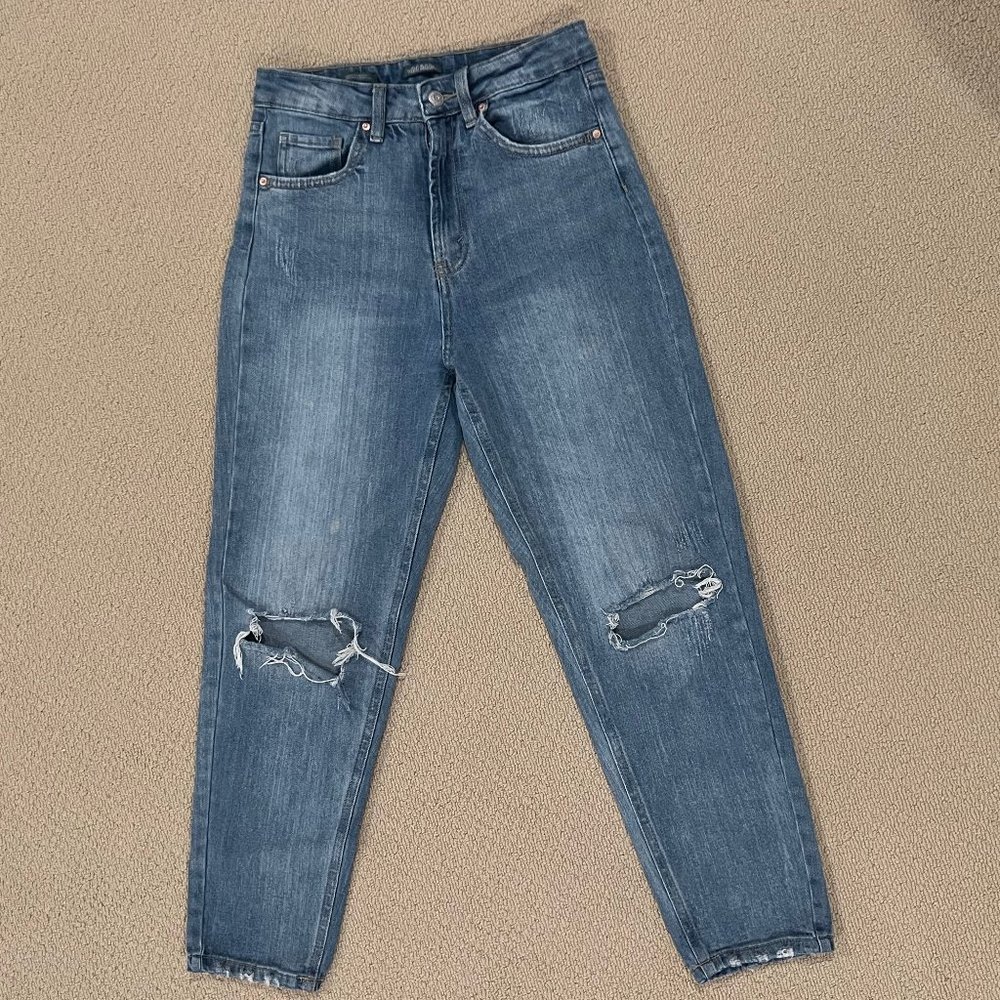 Wild Fable Ripped High Rise Mom Jean